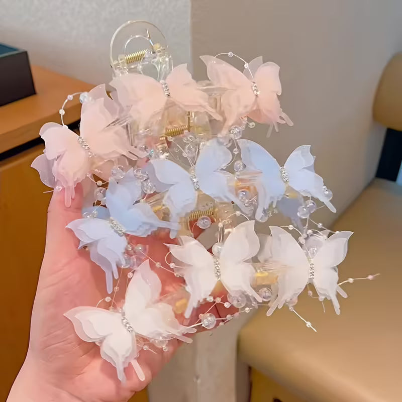 Elegant Large Stylish Butterfly Shark Clip.