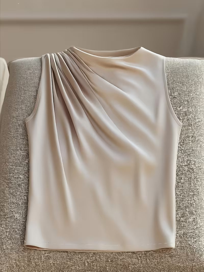 Elegant Minimalist Solid Color Tops.