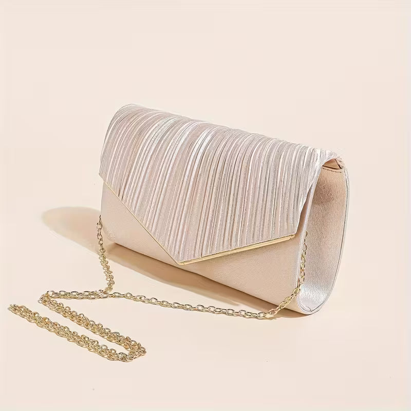 Elegant Pleated Evening Bag.