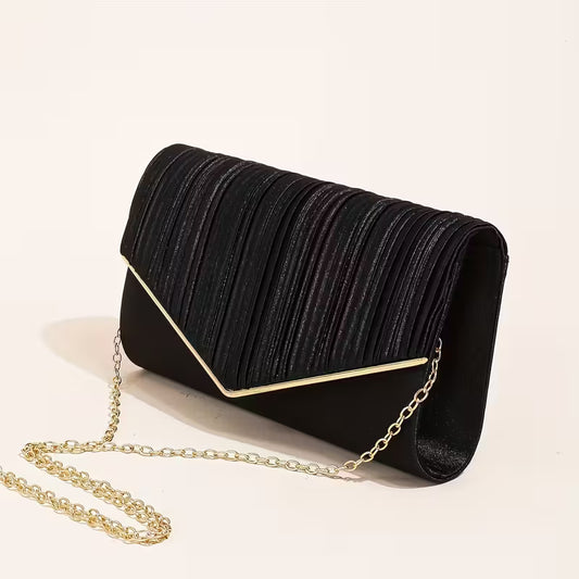 Elegant Pleated Evening Bag.