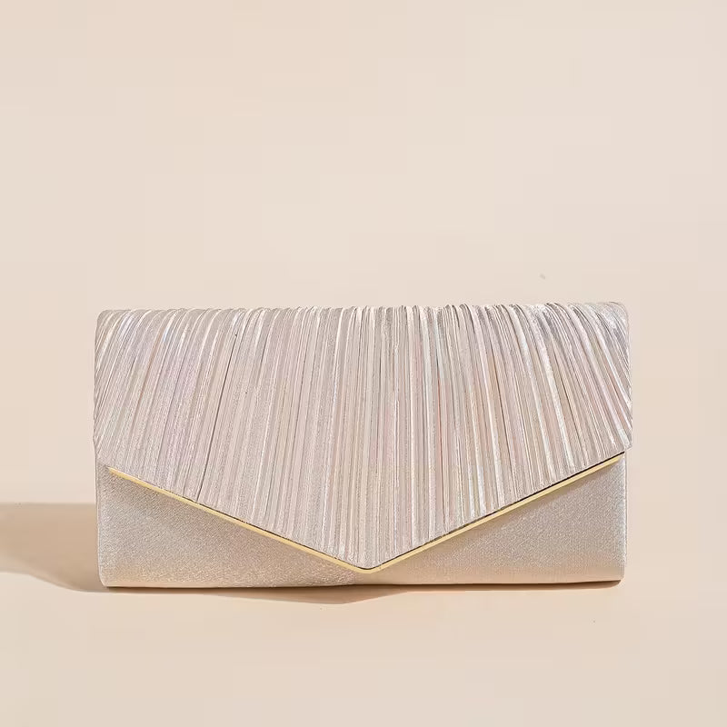 Elegant Pleated Evening Bag.