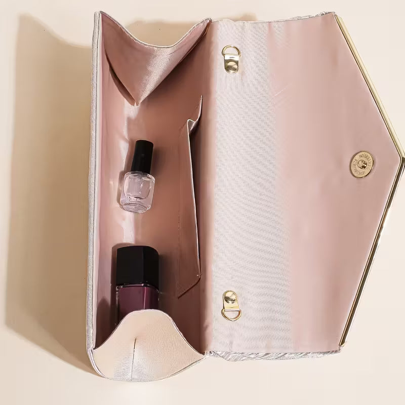 Elegant Pleated Evening Bag.