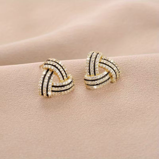 Elegant Rhinestone Triangular Geometric Sparkle.