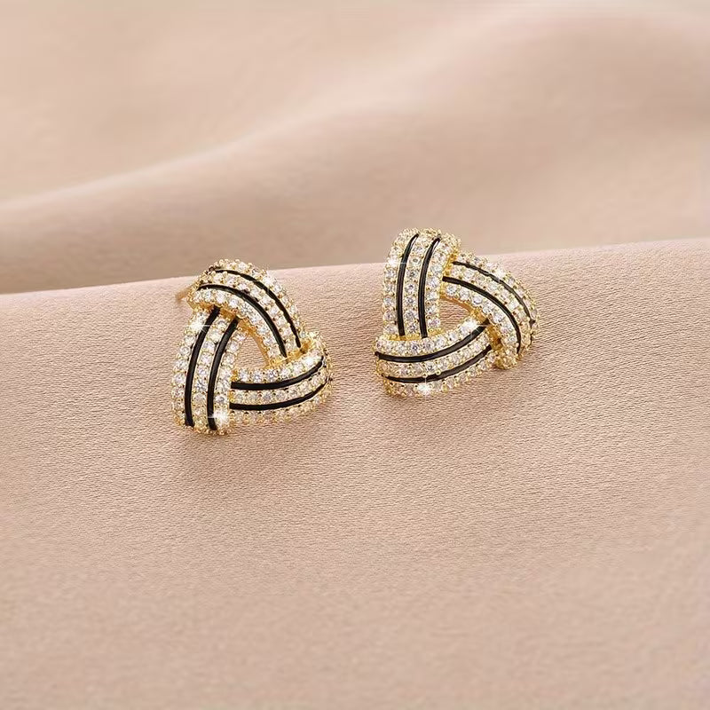 Elegant Rhinestone Triangular Geometric Sparkle.