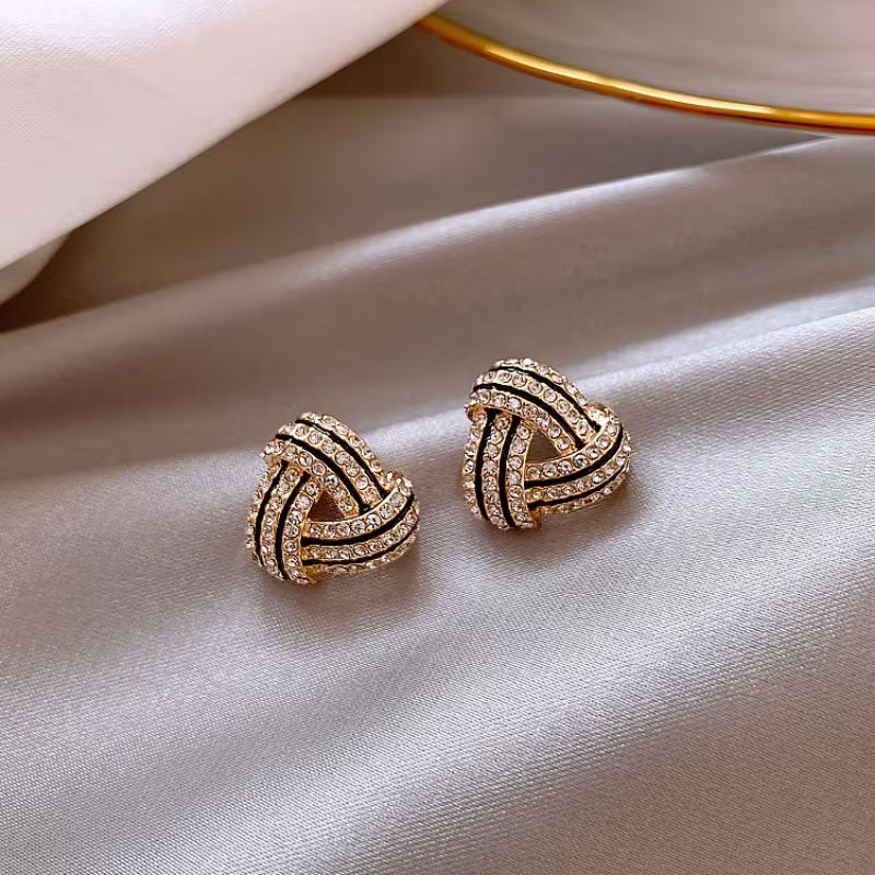 Elegant Rhinestone Triangular Geometric Sparkle.