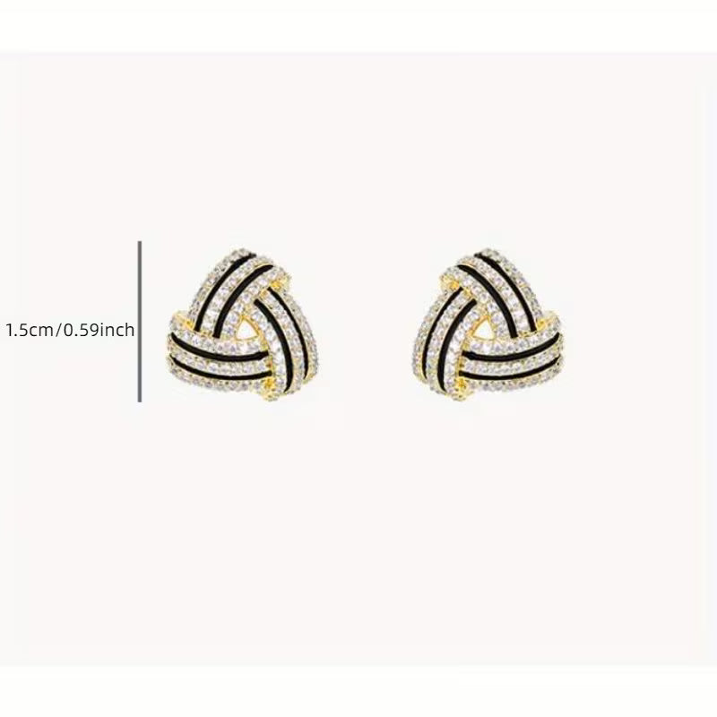 Elegant Rhinestone Triangular Geometric Sparkle.