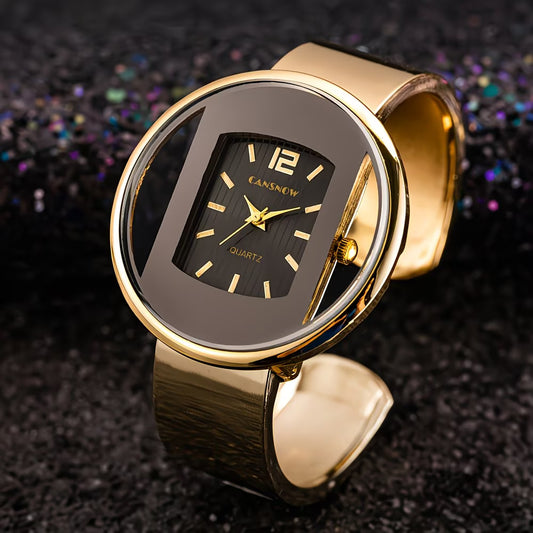 Elegant Round Analog Bracelet Watch for Women.