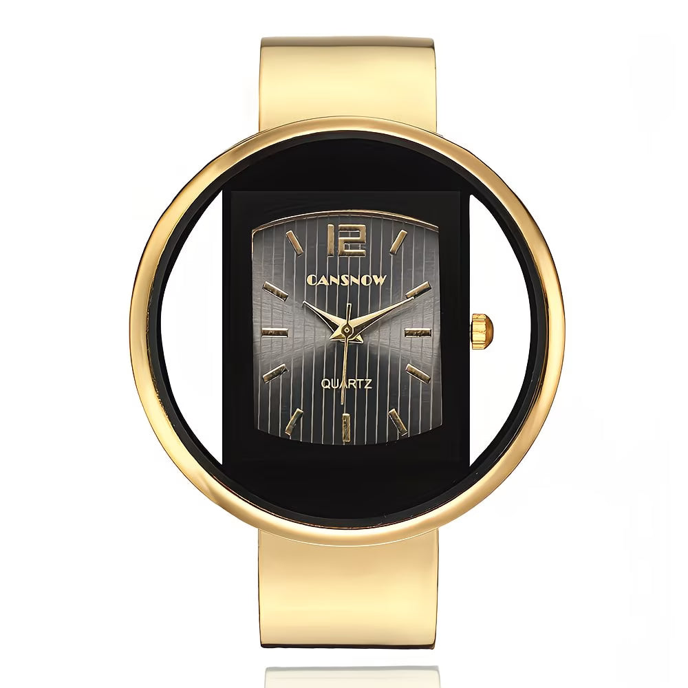 Elegant Round Analog Bracelet Watch for Women.