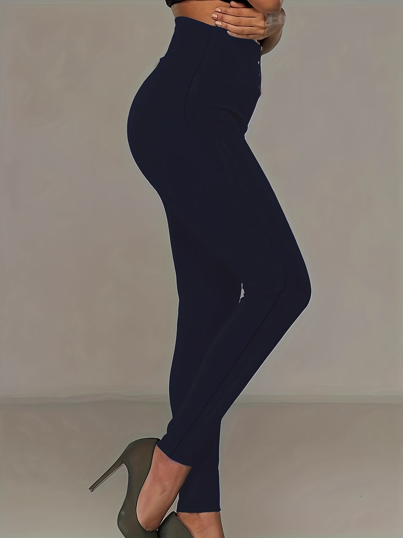 Elegant Shaping Tights with Pearl-Style Accents.