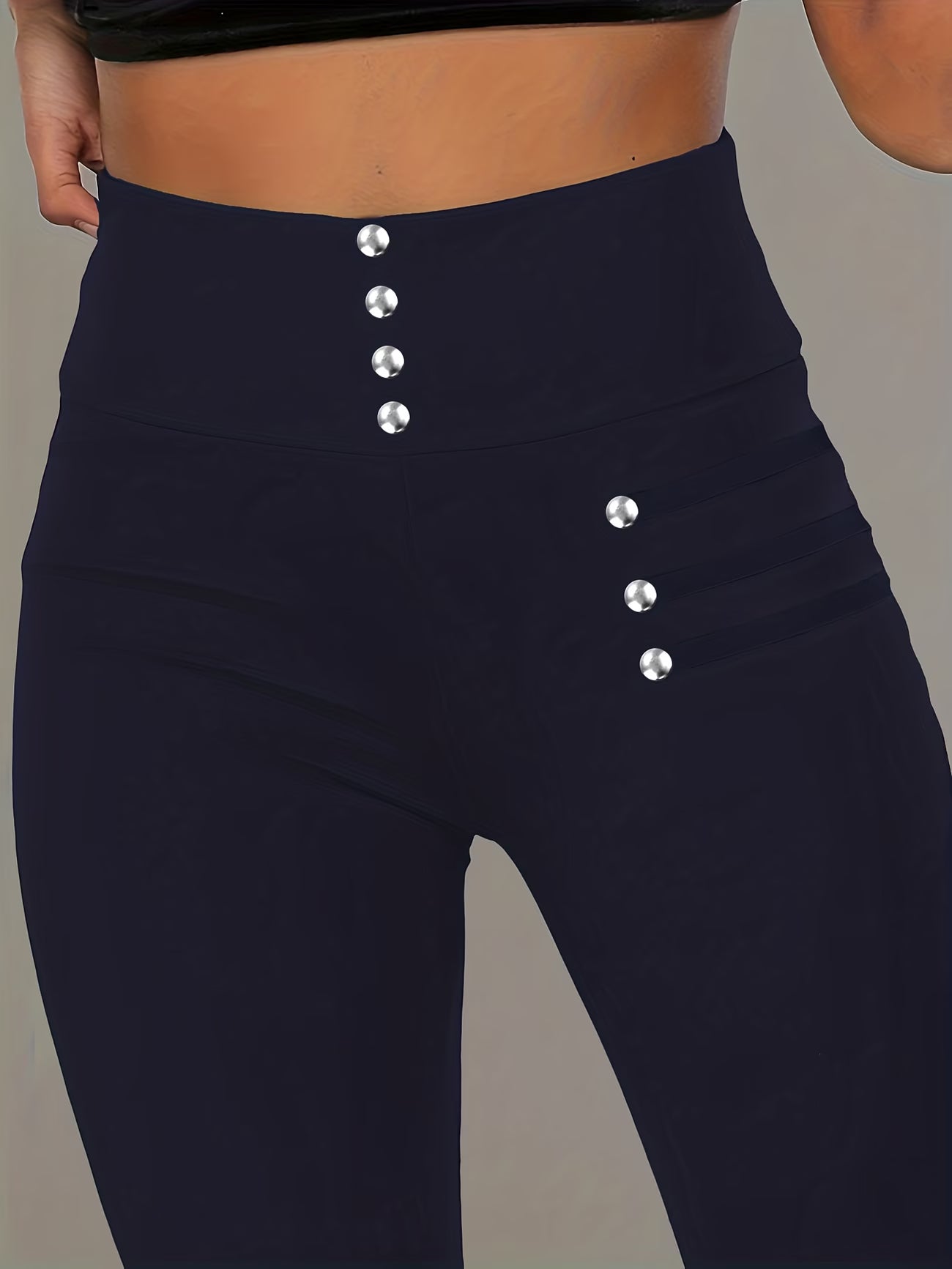 Elegant Shaping Tights with Pearl-Style Accents.