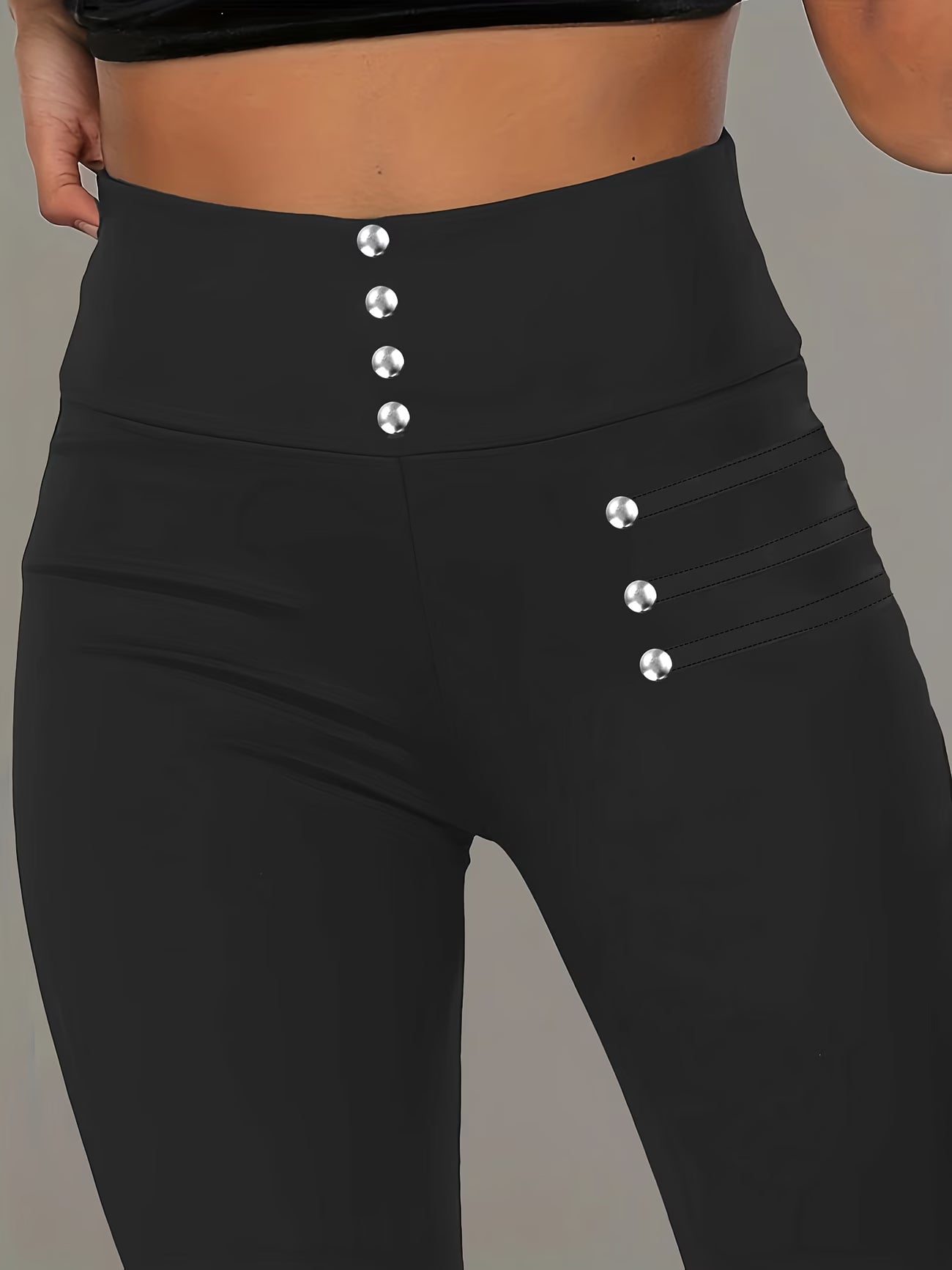 Elegant Shaping Tights with Pearl-Style Accents.