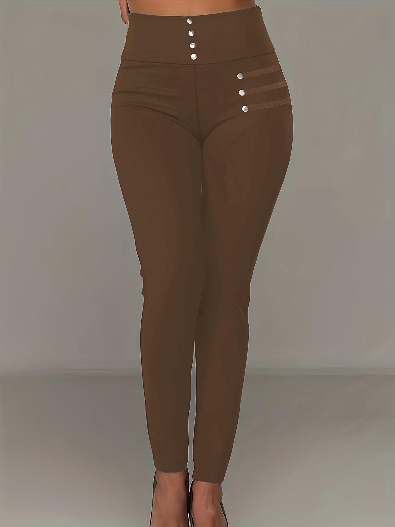 Elegant Shaping Tights with Pearl-Style Accents.