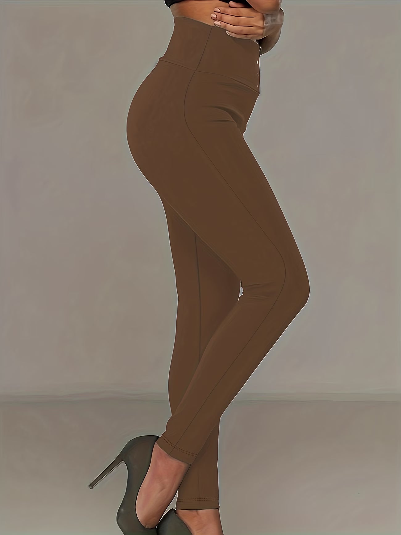 Elegant Shaping Tights with Pearl-Style Accents.
