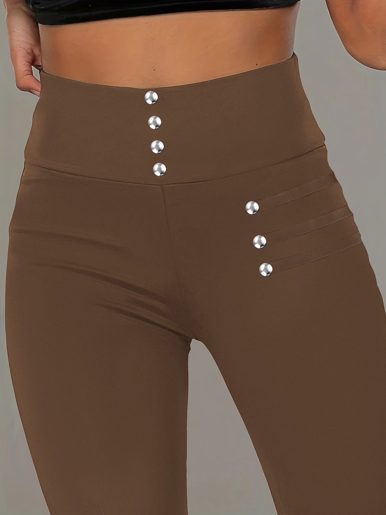 Elegant Shaping Tights with Pearl-Style Accents.
