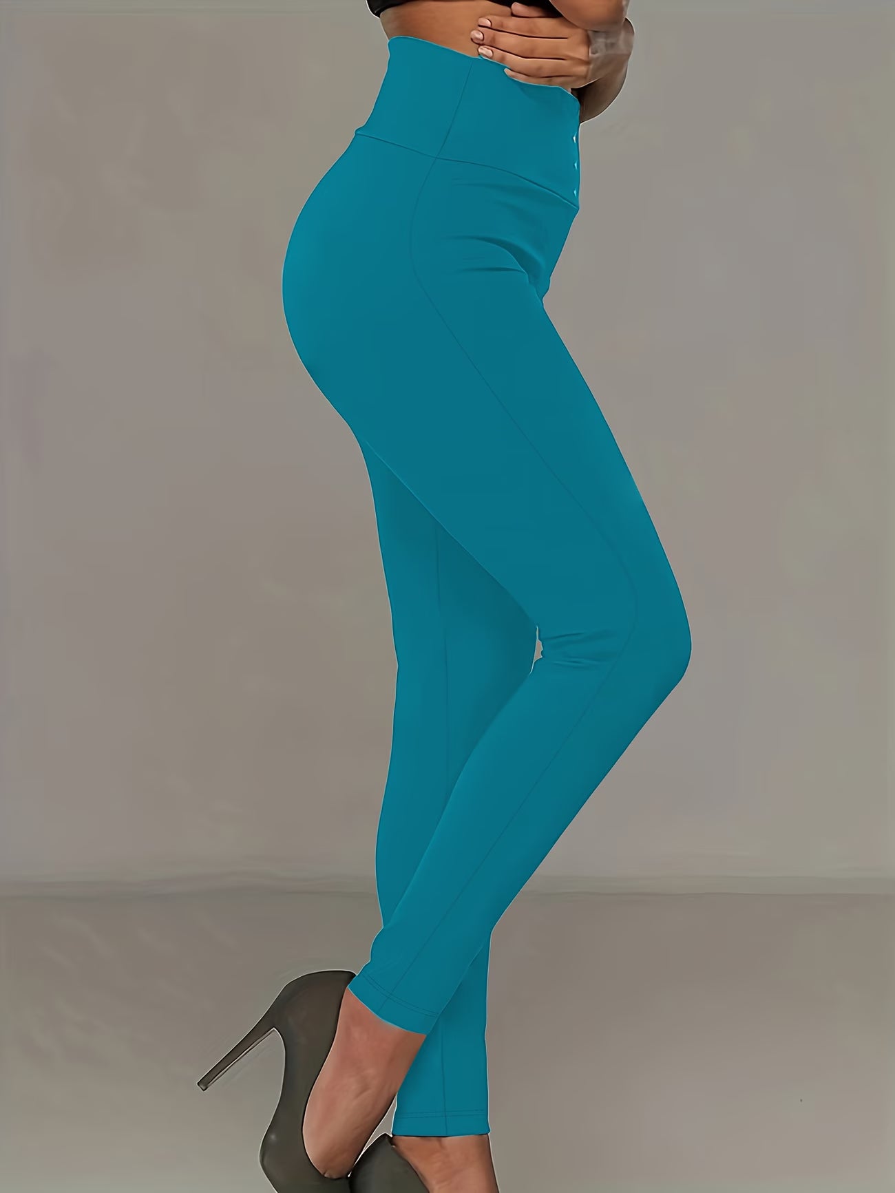 Elegant Shaping Tights with Pearl-Style Accents.