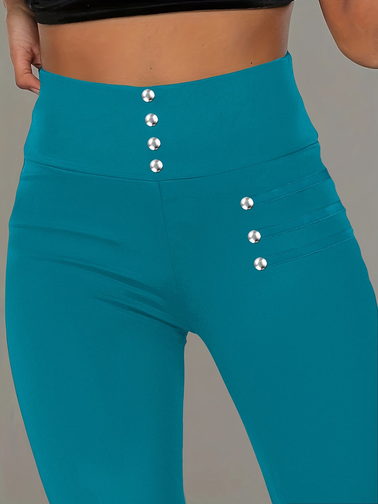 Elegant Shaping Tights with Pearl-Style Accents.