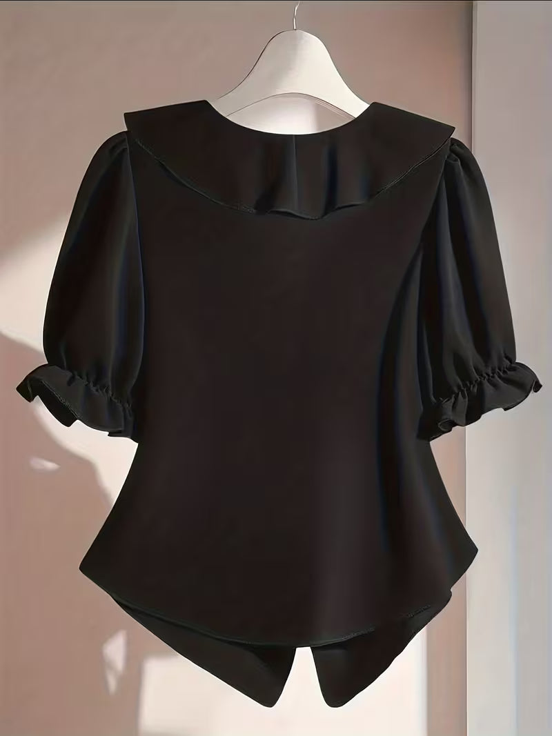 Elegant Short-Sleeve Summer Tops.