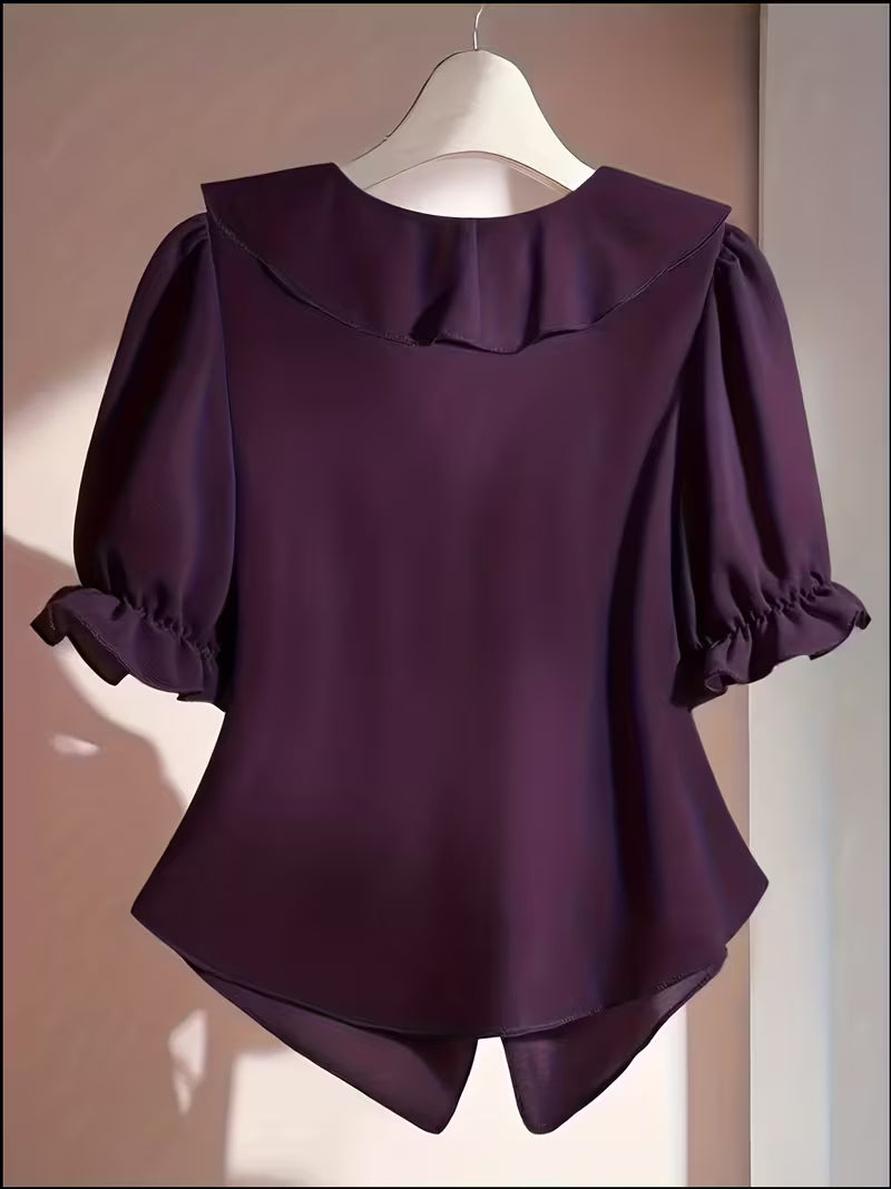 Elegant Short-Sleeve Summer Tops.