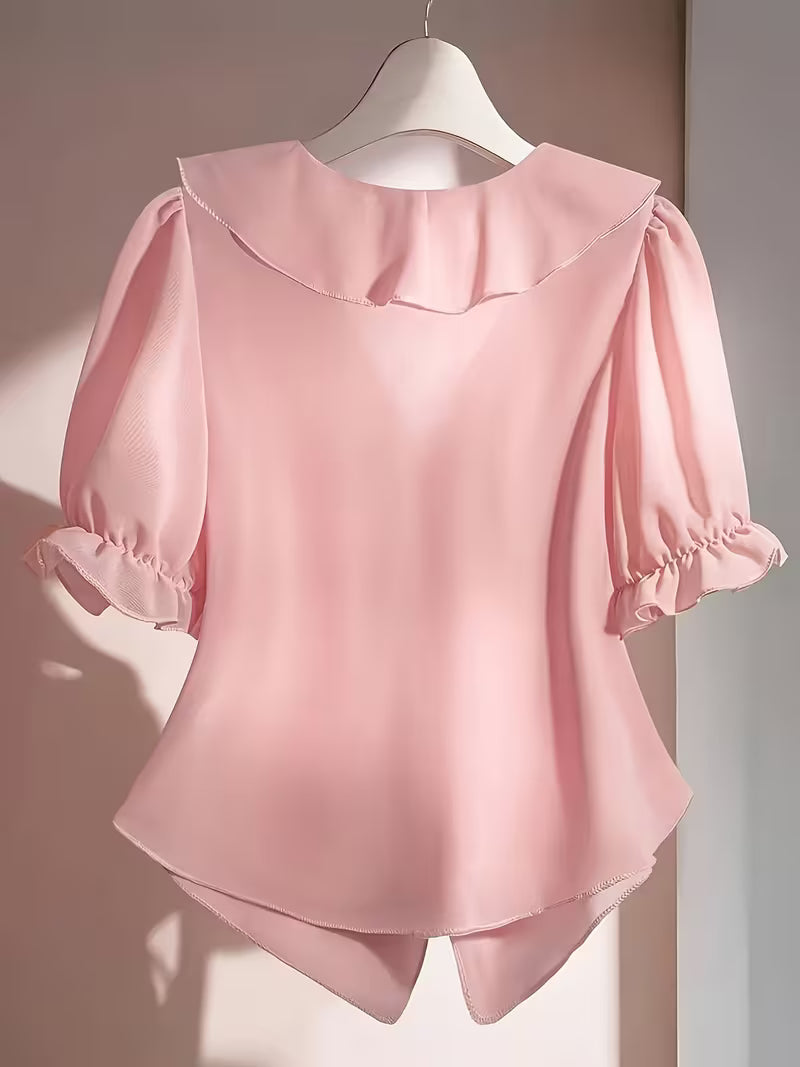 Elegant Short-Sleeve Summer Tops.