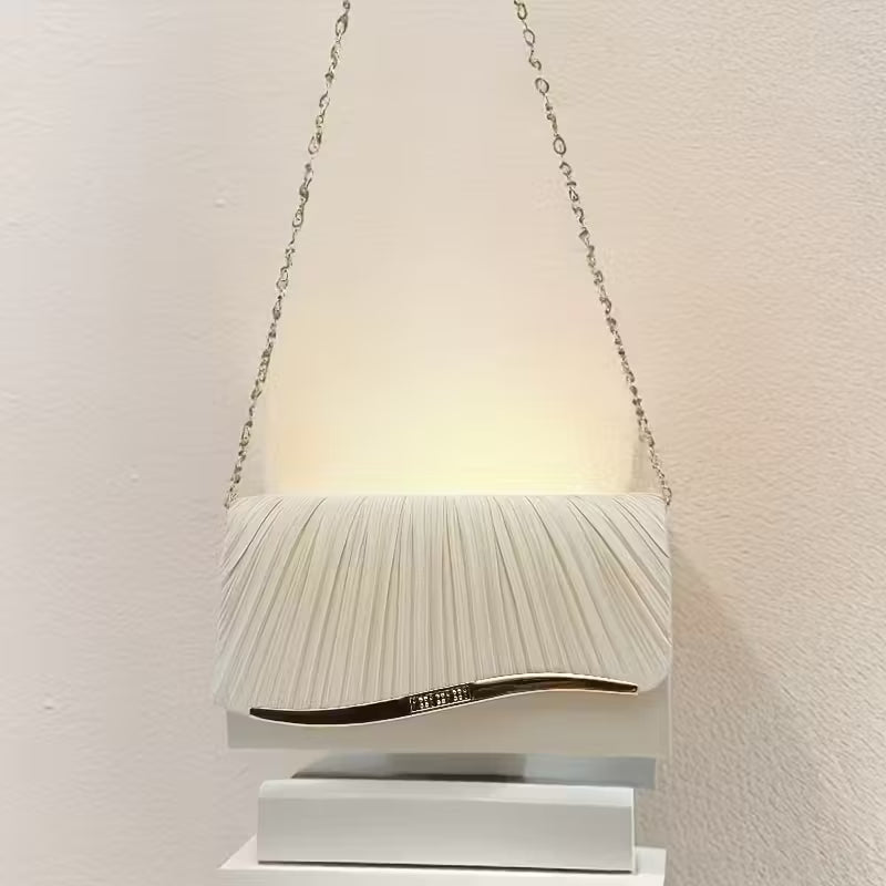 Elegant Striped Clutch Handbag.