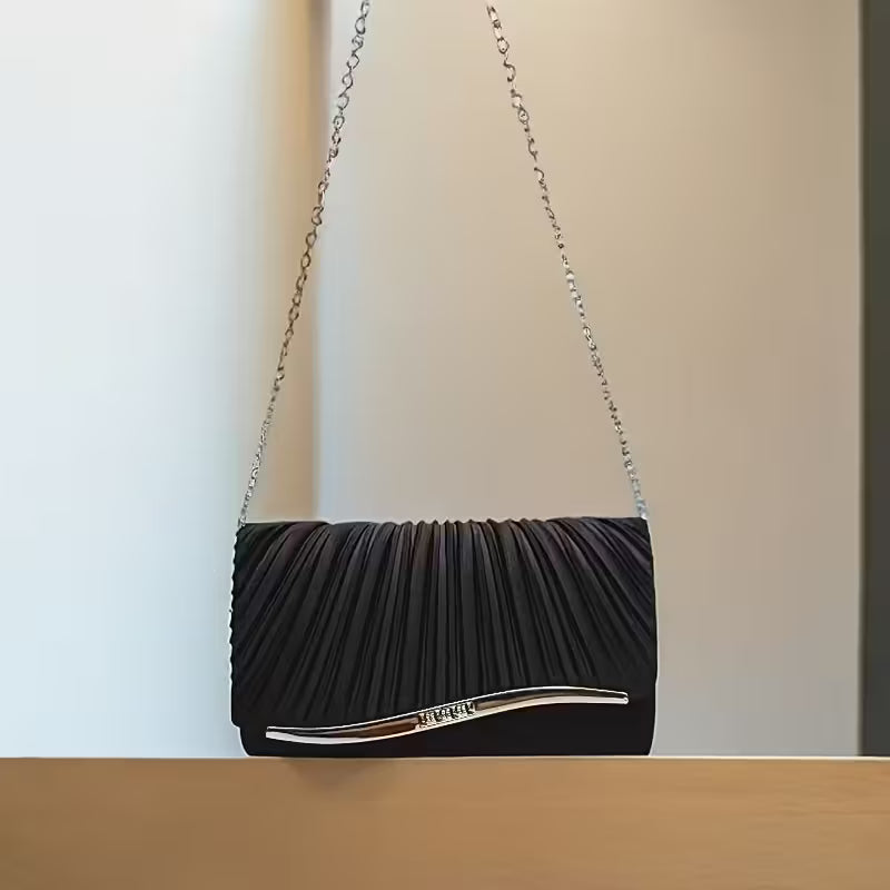 Elegant Striped Clutch Handbag.