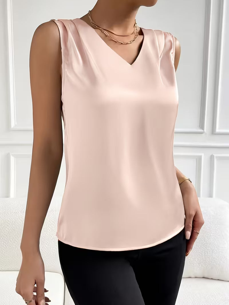Elegant V-Neck Party Tops.