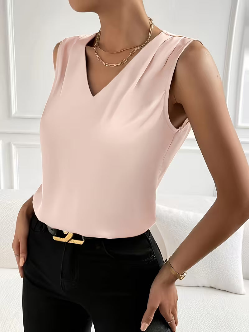 Elegant V-Neck Party Tops.