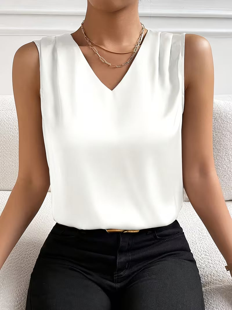 Elegant V-Neck Party Tops.