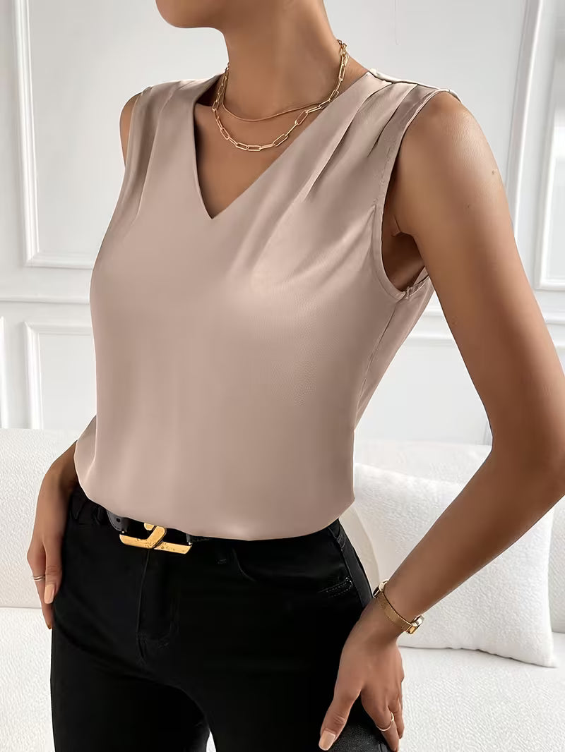 Elegant V-Neck Party Tops.