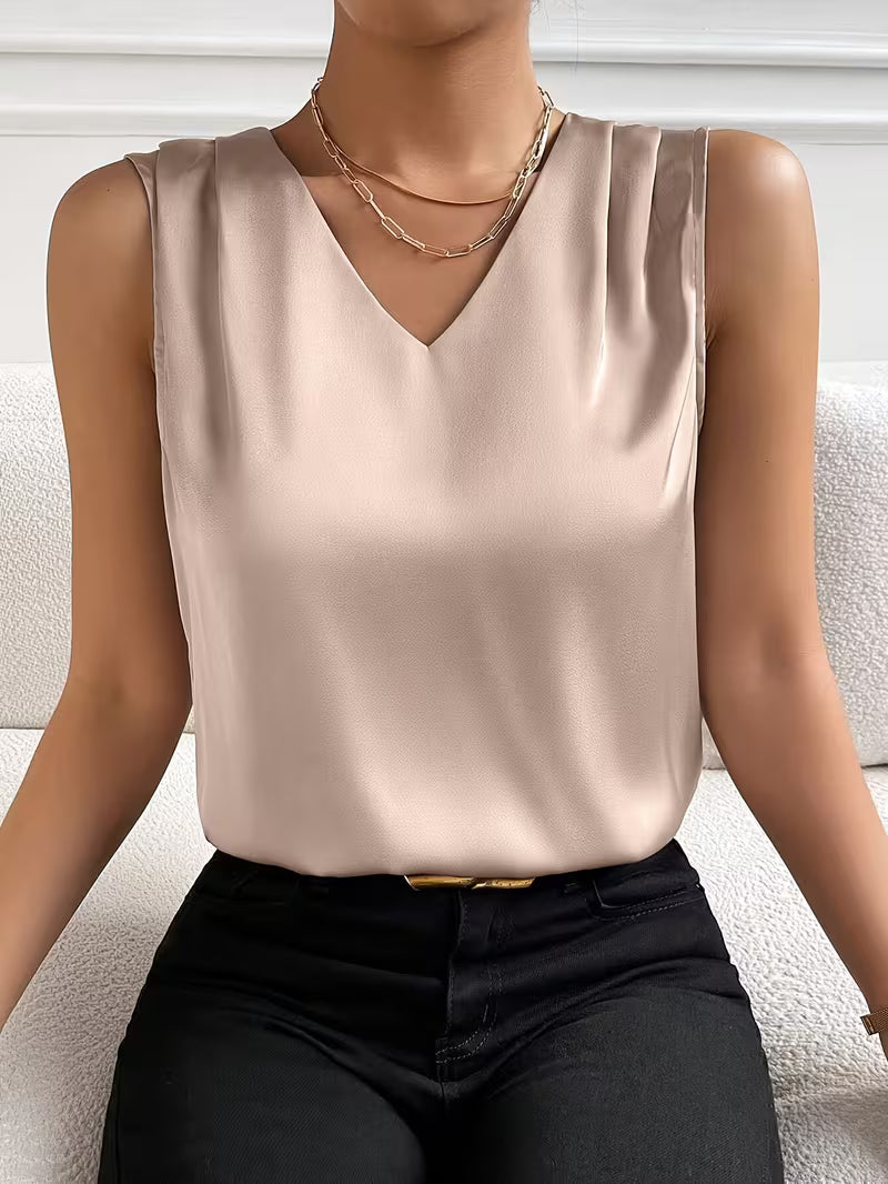 Elegant V-Neck Party Tops.