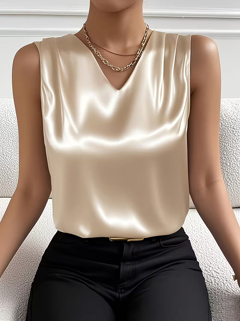 Elegant V-Neck Party Tops.