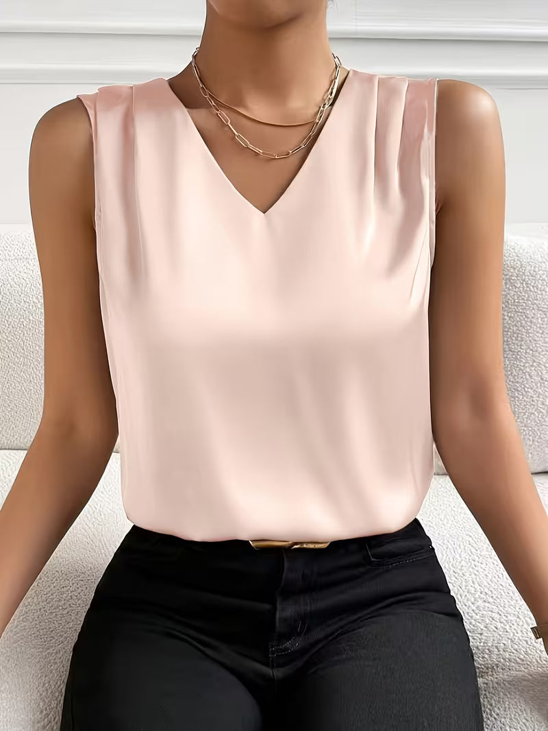 Elegant V-Neck Party Tops.