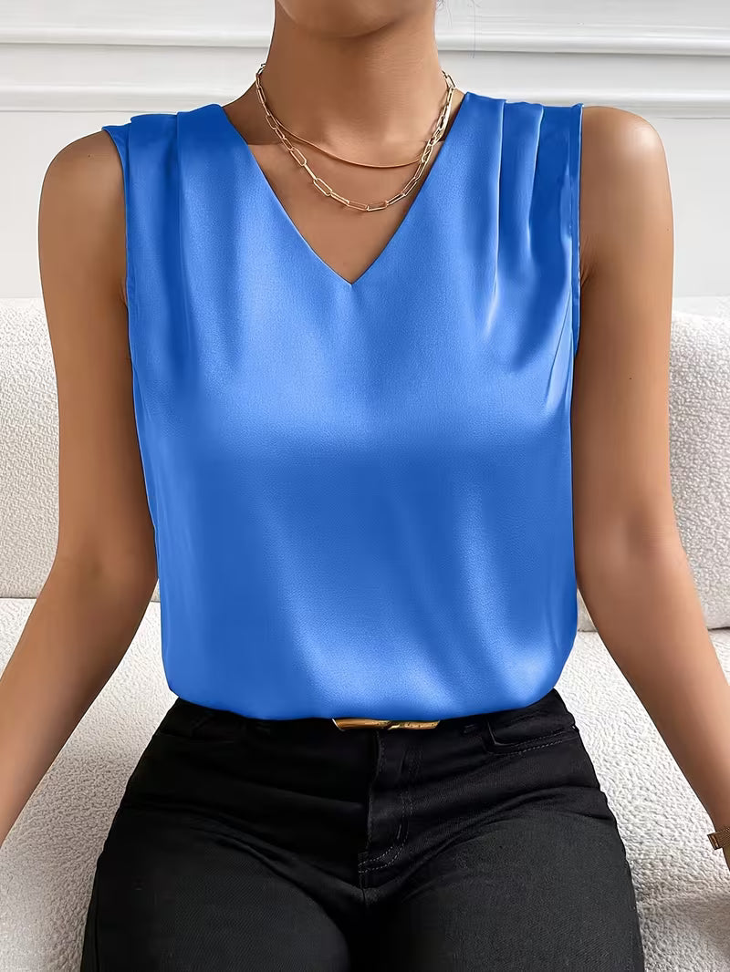 Elegant V-Neck Party Tops.