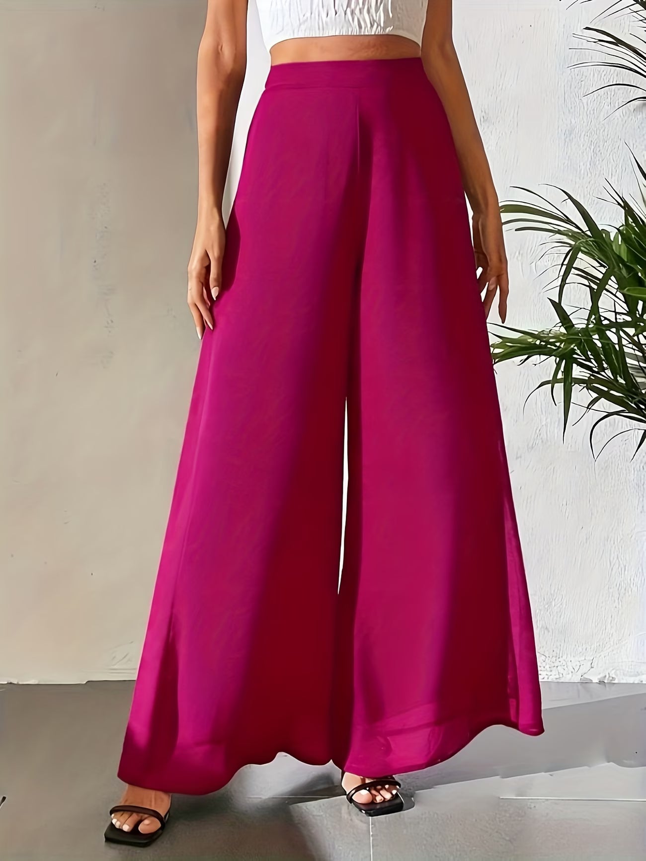 Elegant Wide-Leg Trousers.