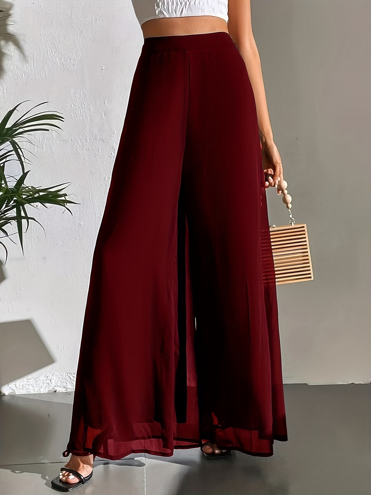 Elegant Wide-Leg Trousers.