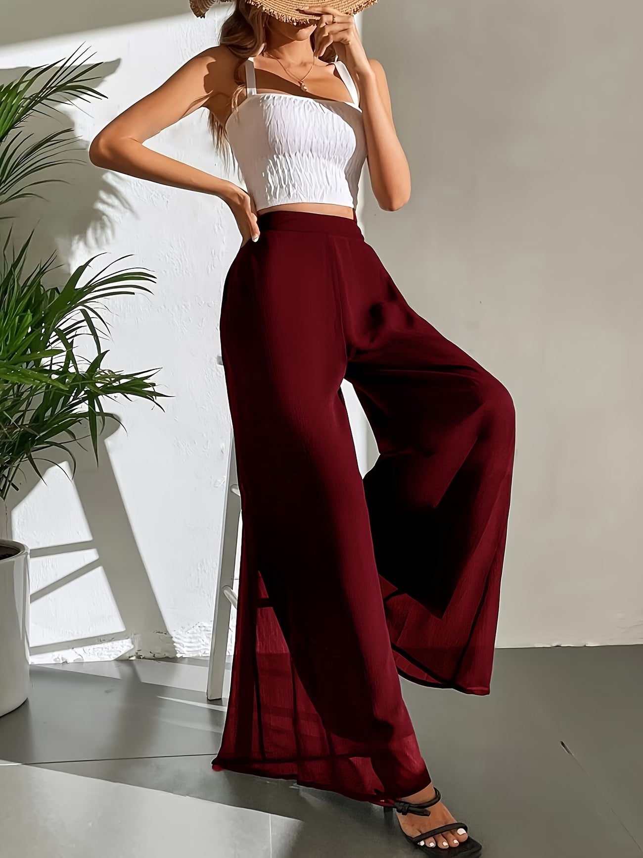 Elegant Wide-Leg Trousers.