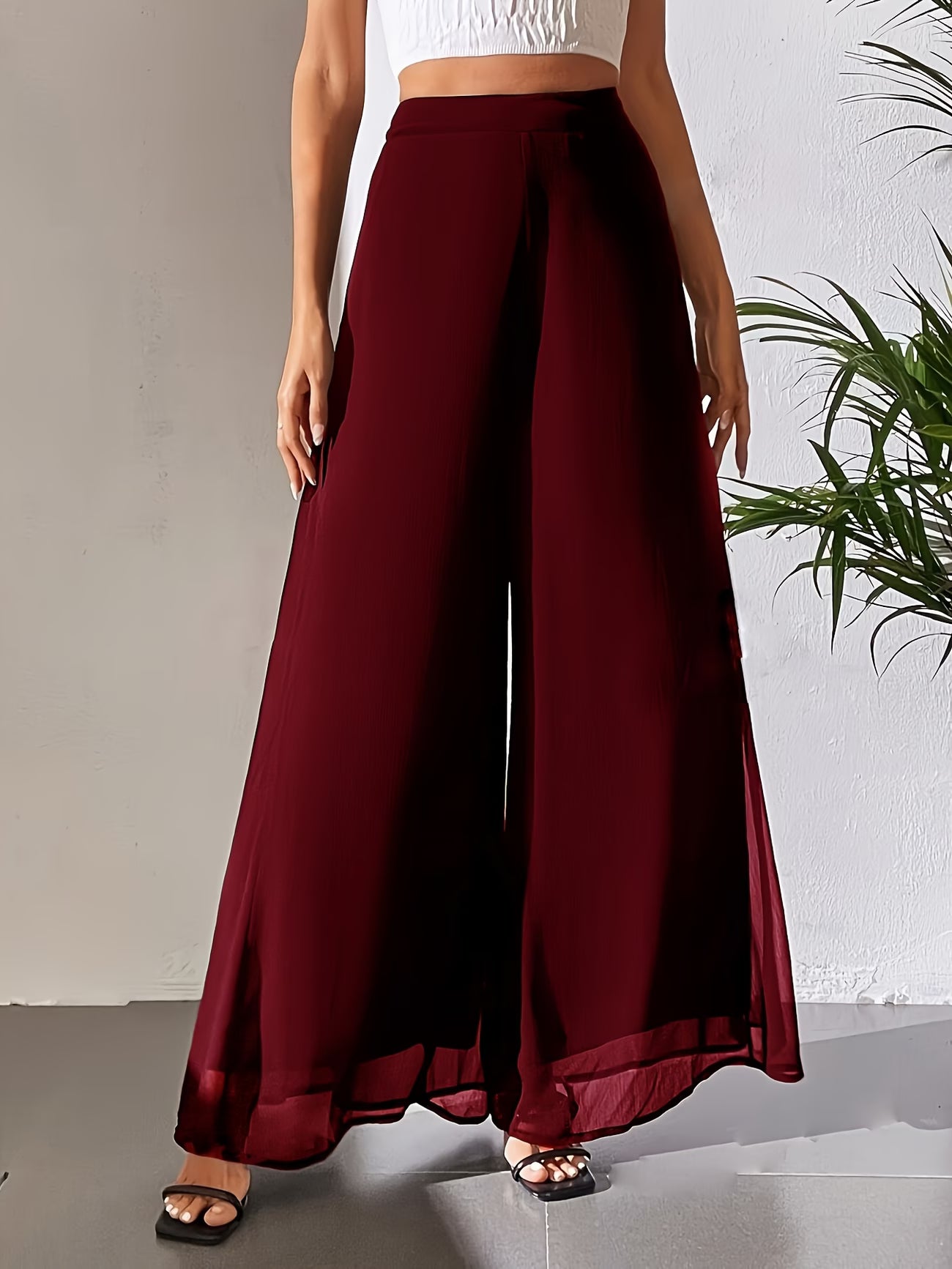 Elegant Wide-Leg Trousers.