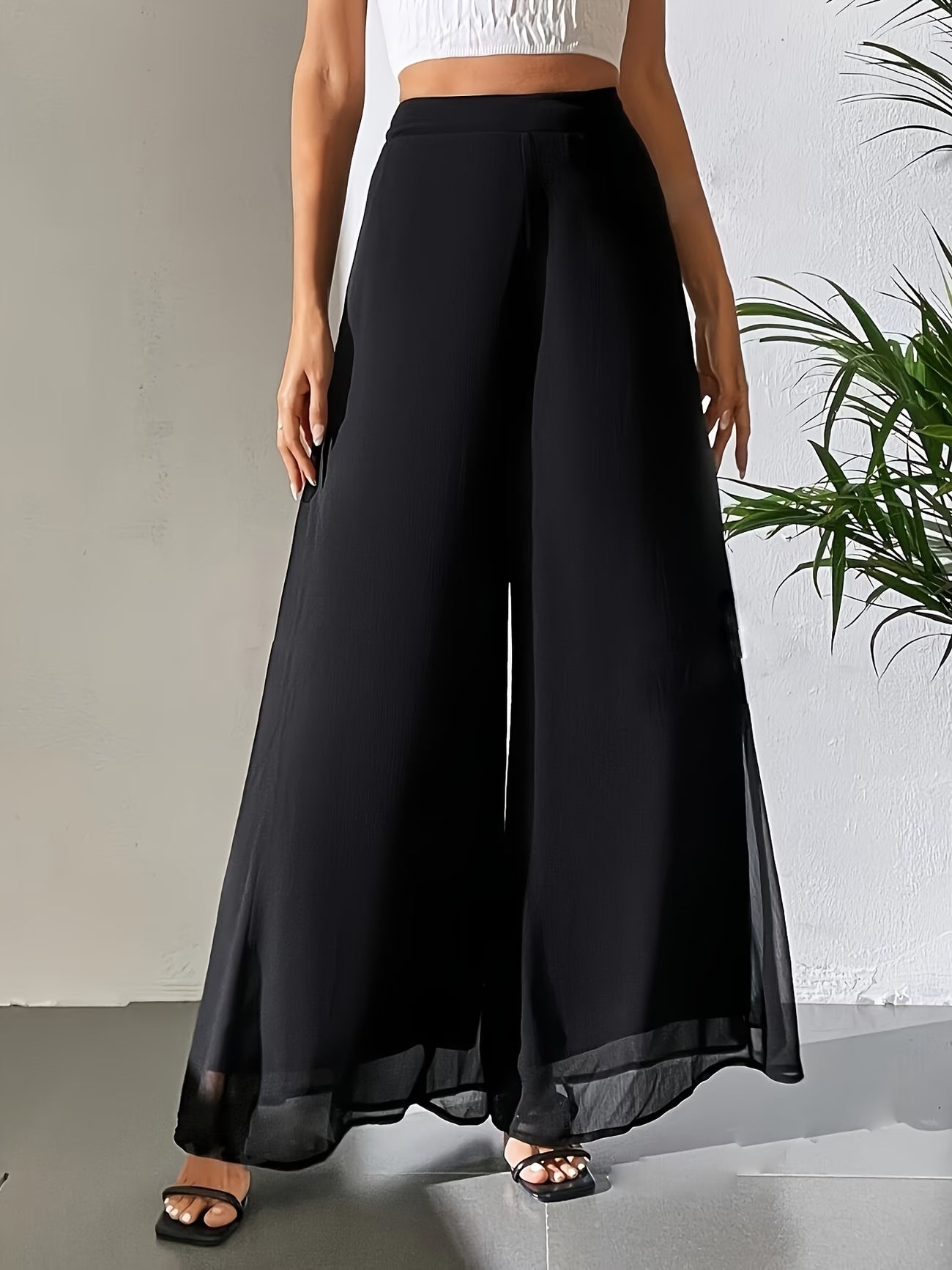 Elegant Wide-Leg Trousers.