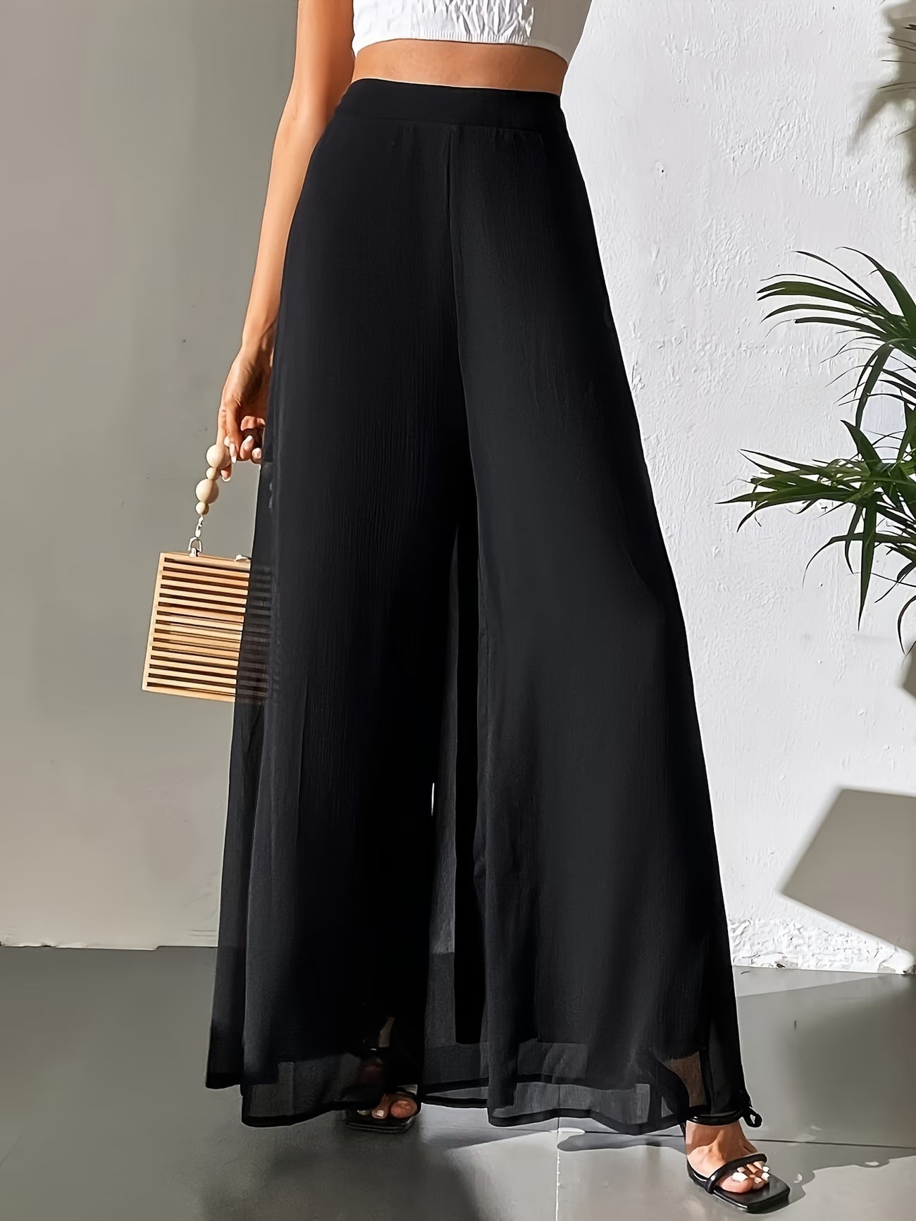 Elegant Wide-Leg Trousers.