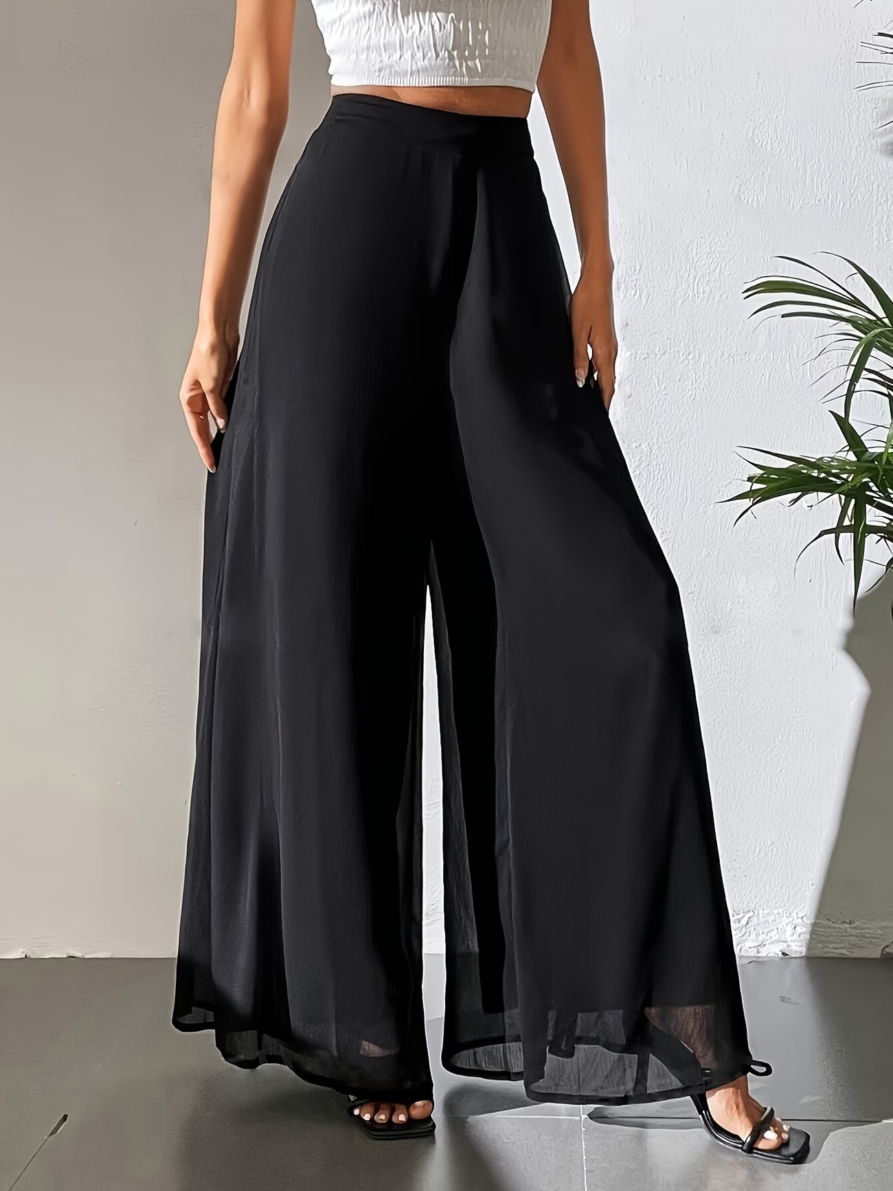 Elegant Wide-Leg Trousers.