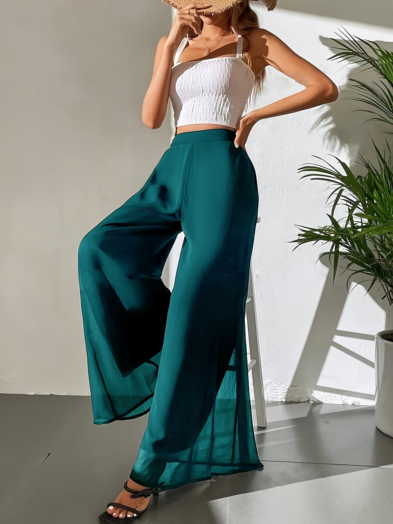 Elegant Wide-Leg Trousers.