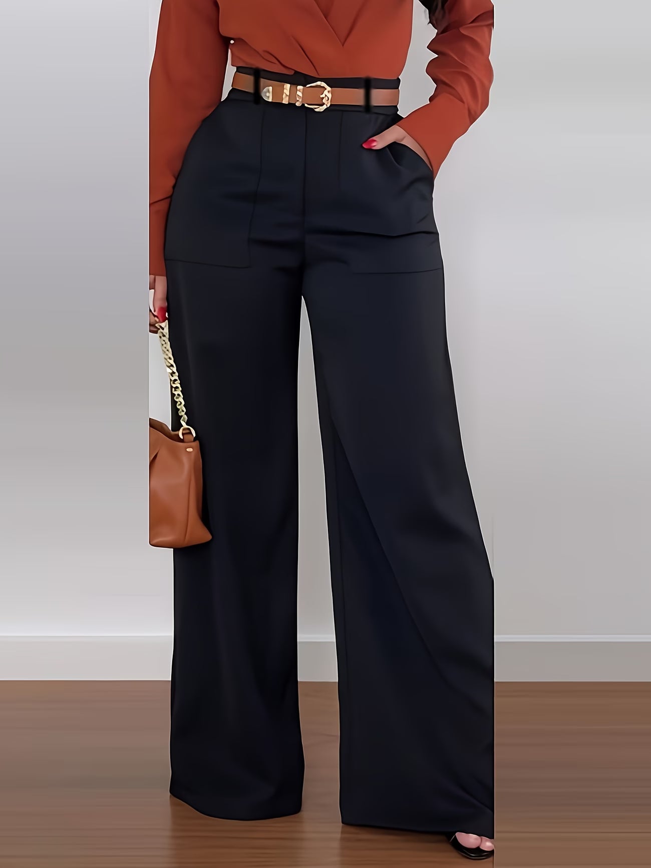 Elegant Wide-Leg Trousers.