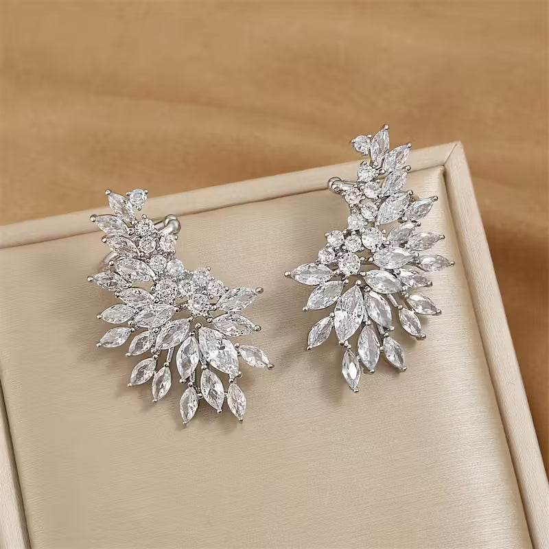 Elegant Wing Stud Earrings