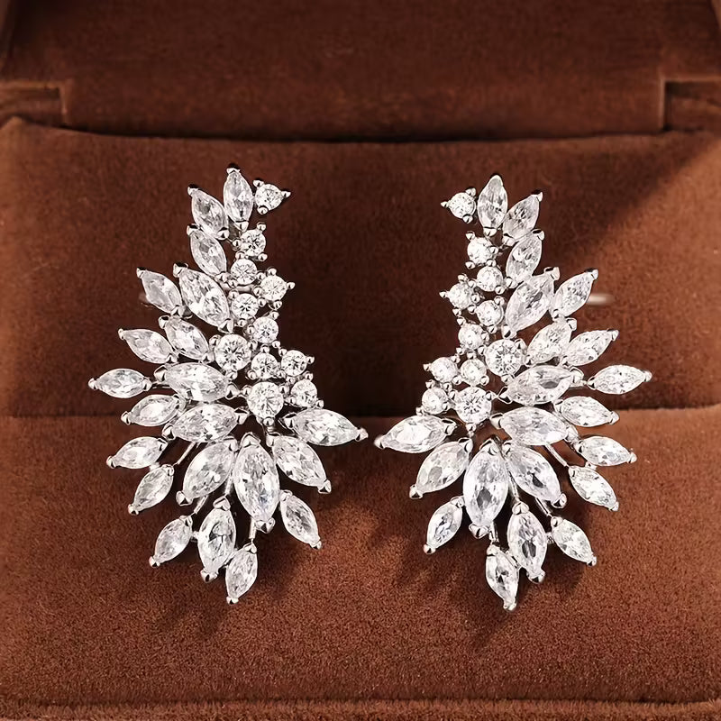 Elegant Wing Stud Earrings