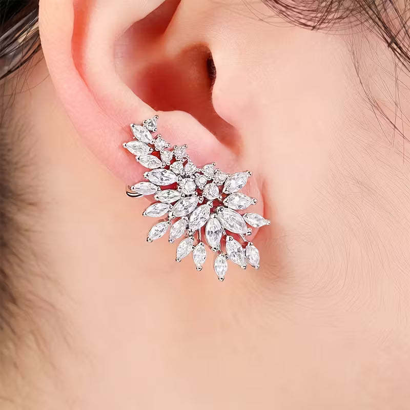 Elegant Wing Stud Earrings