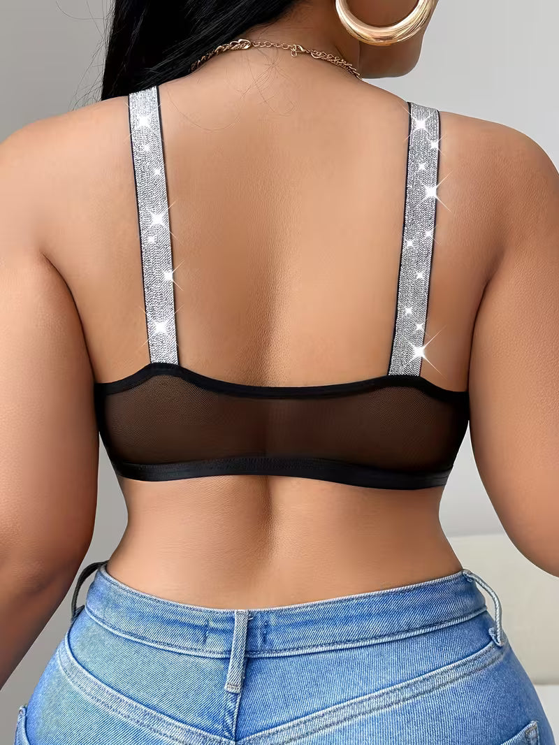 Elegant Front-Close Wireless Bra.