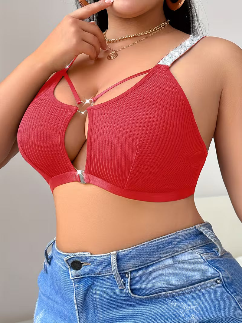 Elegant Front-Close Wireless Bra.