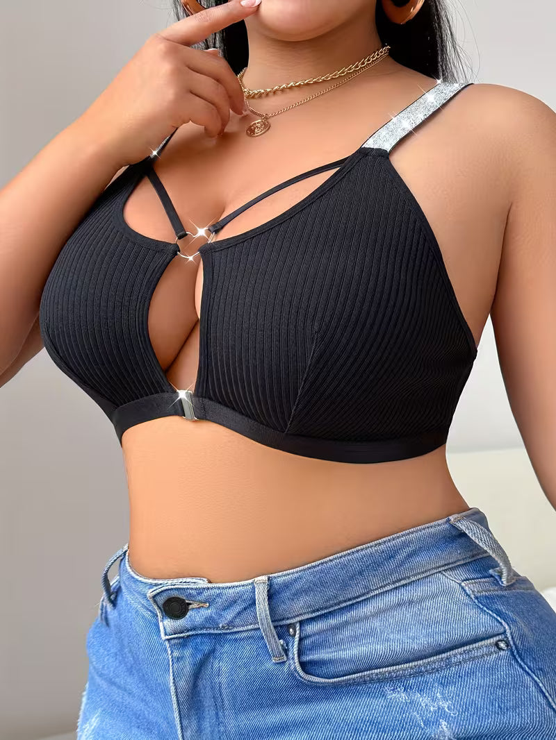 Elegant Front-Close Wireless Bra.