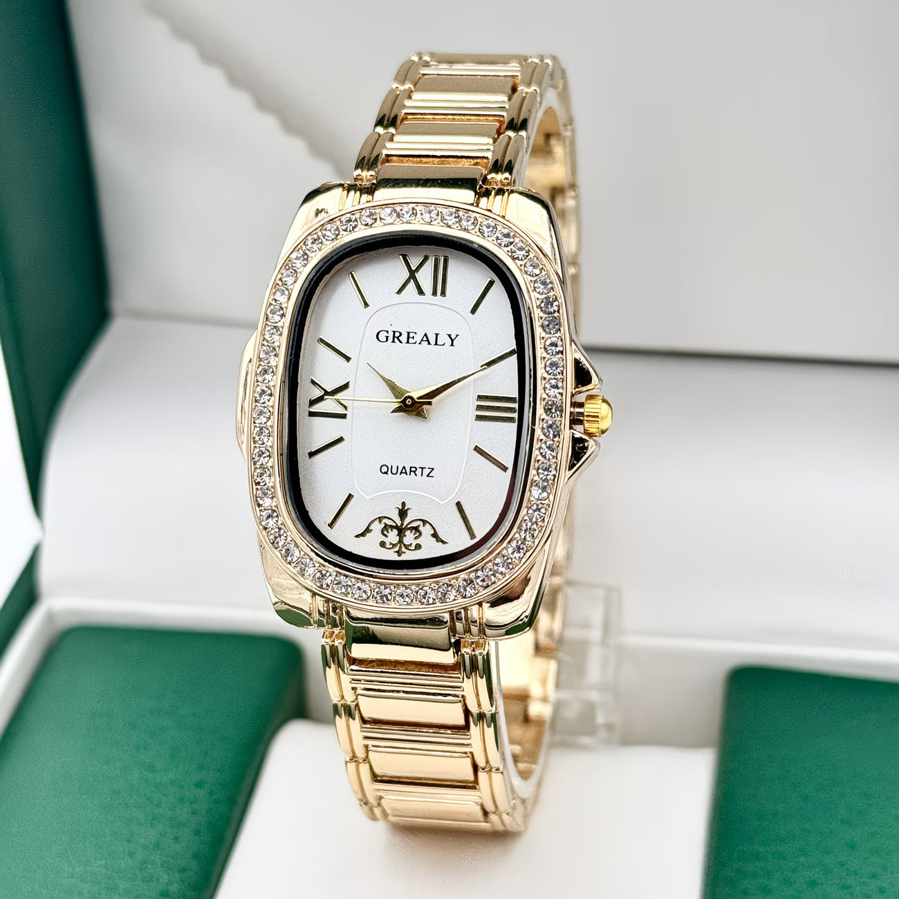 Elegant Oval Dress Watch for Women.
