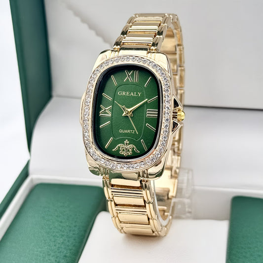 Elegant Oval Dress Watch for Women.